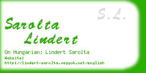 sarolta lindert business card